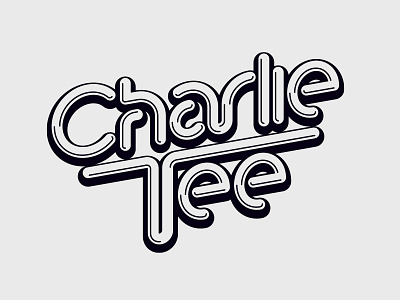Charlie Tee brand identity charlie tee dj charlie tee kiss fm logo ministry of sound neon retro superfried typography