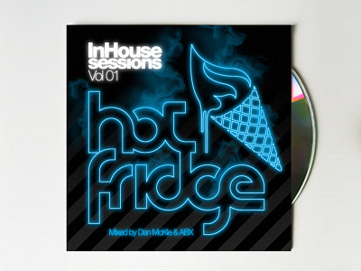 Hotfridge Records abx dan mckie dance edm electronic music identity marketing material posters record label superfried