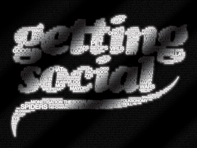 Getting Social – Typographic cover experimental typography getting social magazine cover onmedia superfried typographic illustration