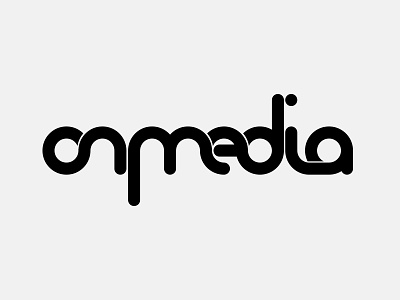Onmedia magazine editorial experimental type identity logo magazine omd onmedia superfried typography
