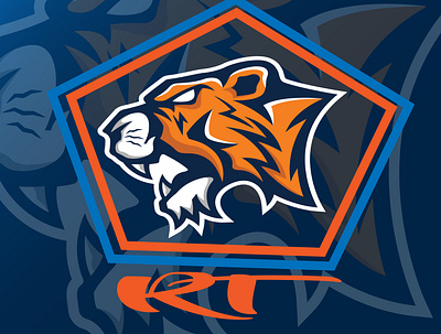 Ragging Tiger mascot design illustration logo logodesign mascot vector