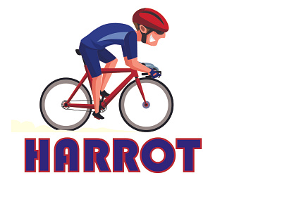 Harrot cycling gears branding design illustration logo logo design logodesign vector