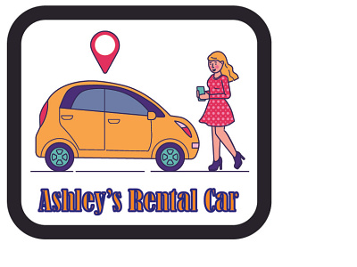 Rental Car logo branding design illustration logo logo design logodesign vector