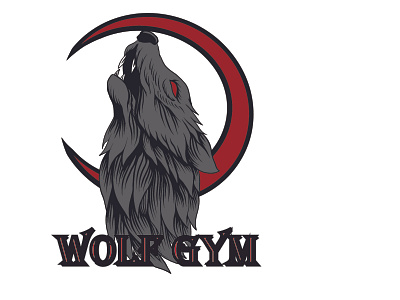 Wolf Gym Logo branding design illustration logo logo design logodesign vector