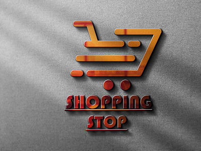 shopping logo mockup
