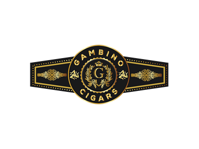 Gambino Cigar branding cigarlabel design graphic design logo