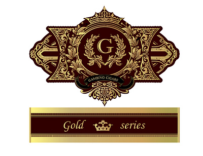 GAMBINO PRIMIUM CIGAR branding cigarbrands cigarlabel graphic design logo vector