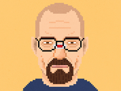 Say my name. 8bitart breakingbad characterdesign design illustration photoshop pixelart pixels