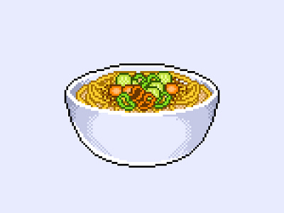 Noodles in Pixel Art