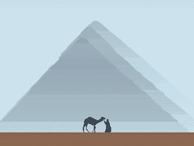 Minimalism | Pixel Art 8bitart design illustration minimal minimalism minimalist pixel pixel art pixelart pixelartist pyramids