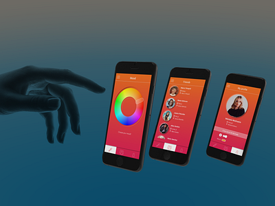 Concept for smart band app app design keyshot product design render