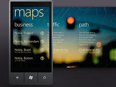 Maps app casual game mobile nokia windows wp8