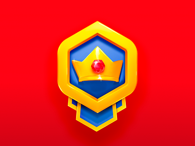 Golden Badge badge crown game gold jewel love mobile money prize