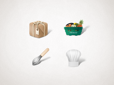 Tesco Iconset 2 box cheff hat icons tesco whisk