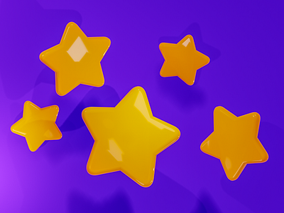 Stars - free blender file blender download free freebie stars yellow