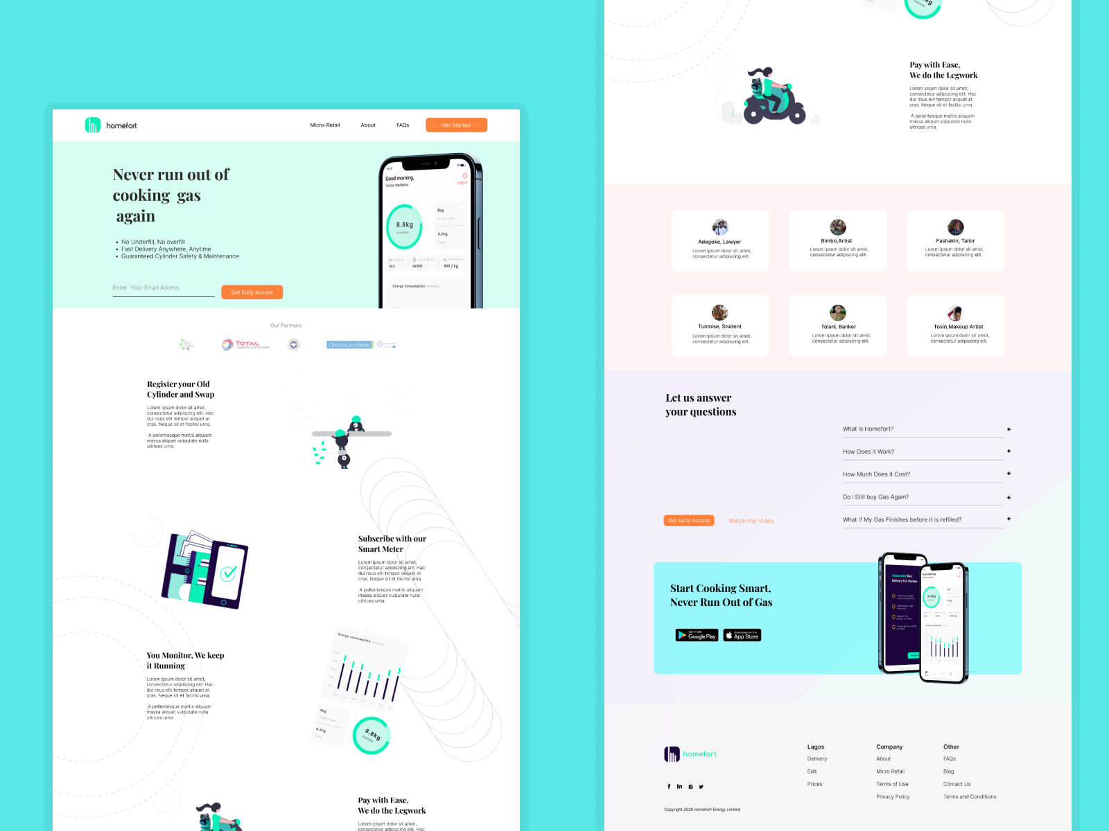 Homefort Landing Page Redesign by Ifeoluwa Omotomiye on Dribbble