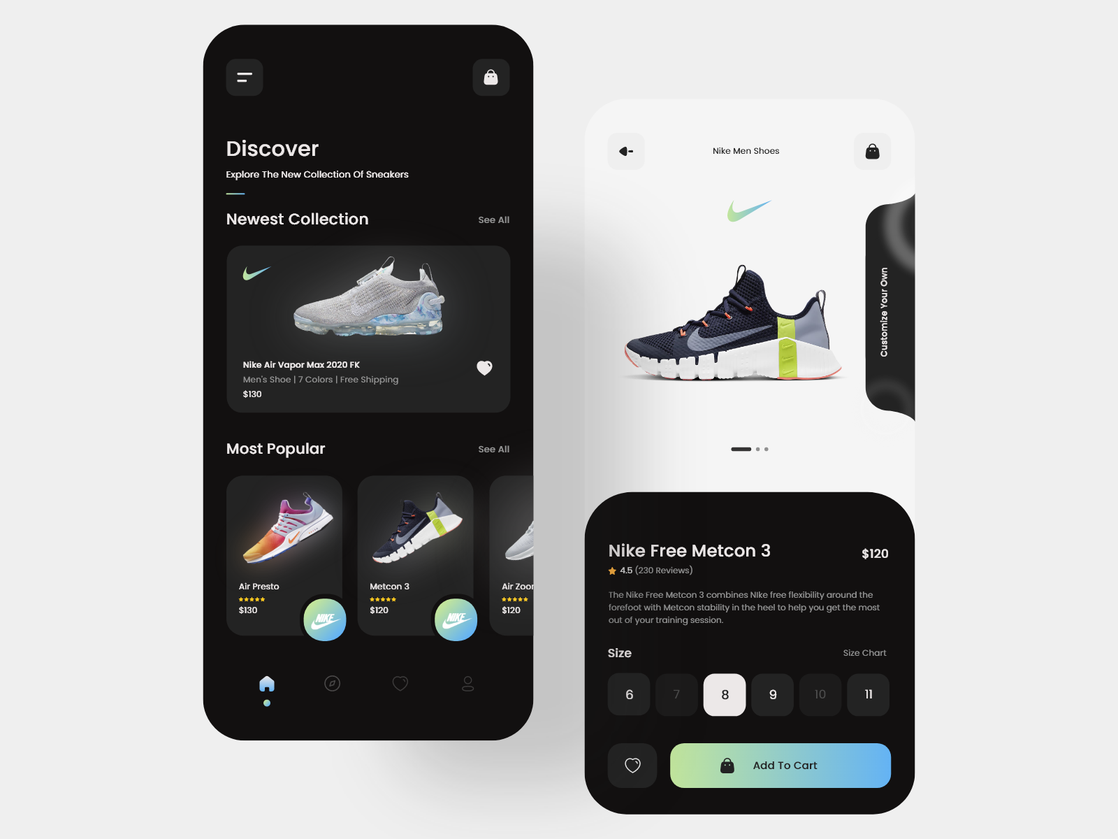Shoe app 👟 by SADHIN SALEEM🏆 for QClay on Dribbble