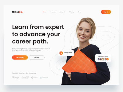 Classes - Online course landing page