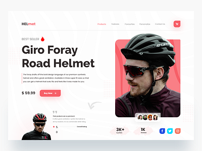 HELmet ⛑️ - Product Landing page