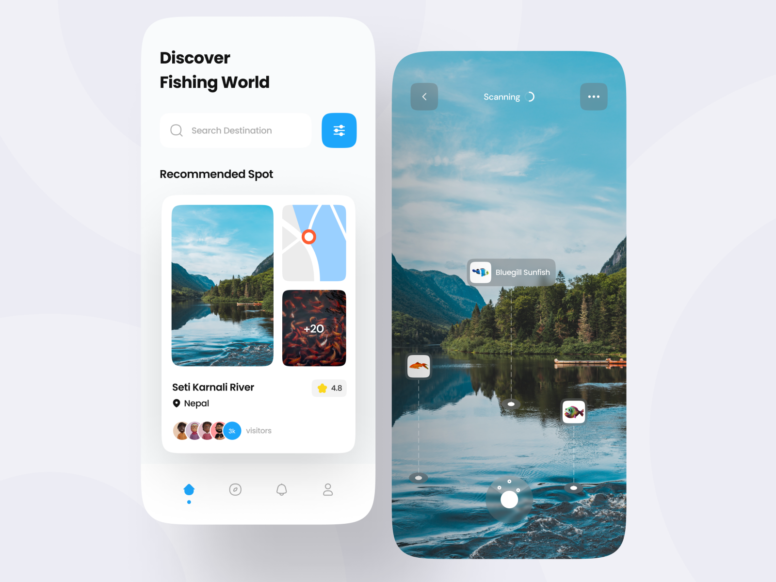 Fishing Mobile App Concept by SADHIN SALEEM🏆 for CNIT on Dribbble