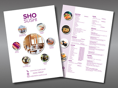 Sho Sushi design typography