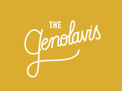 The Genolavis Logo hand drawn type logo typography vector wedding