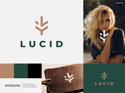 LUCID art artsigma brand branding design icon logo lucid mark symbol tree