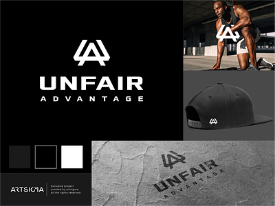 UNFAIR - ADVANTAGE advantage art artsigma brand design icon logo logo design mark symbol ua unfair