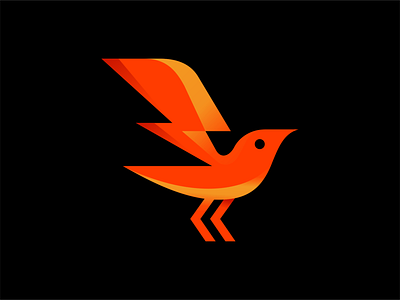 Bolt + Bird animal art artsigma bird logo bolt design icon logo logo design mark symbol