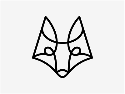 Fox Line animal art artsigma brand branding design fox icon illustration line logo logo-design mark symbol ui wolf