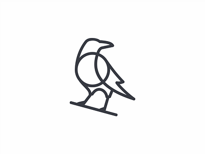 Raven animal art artsigma bird design icon logo mark raven symbol