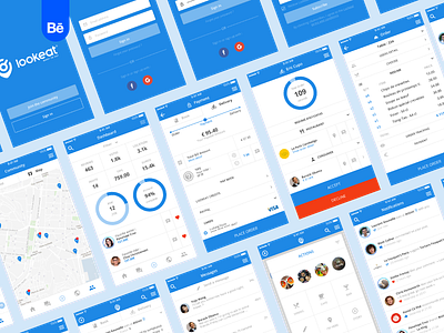 Lookeat - Application app application behance behance project brand brand identity branding design food interface ios layout mobile mockups product design search ui uiux ux