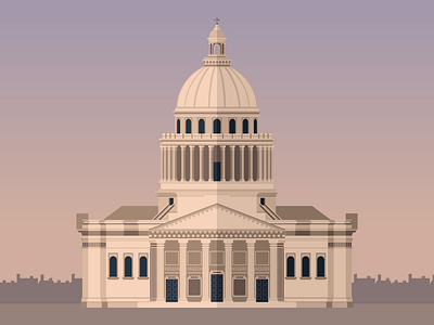 Panthéon - Paris architecture city facade front illustration pantheon paris vector