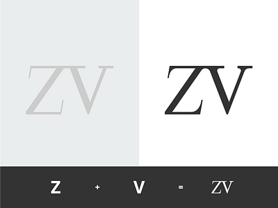 ZITA VITA - logo architecture grid identity letter lettering logo mark monogram overlay process shades zv