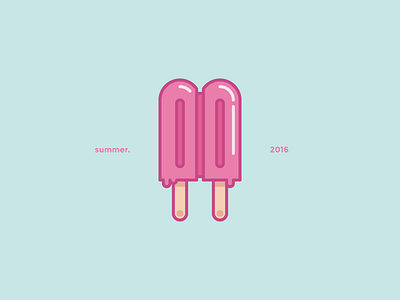 Summer 2016 - Popsicle 2016 food geometry icecream illustration popsicle summer vector