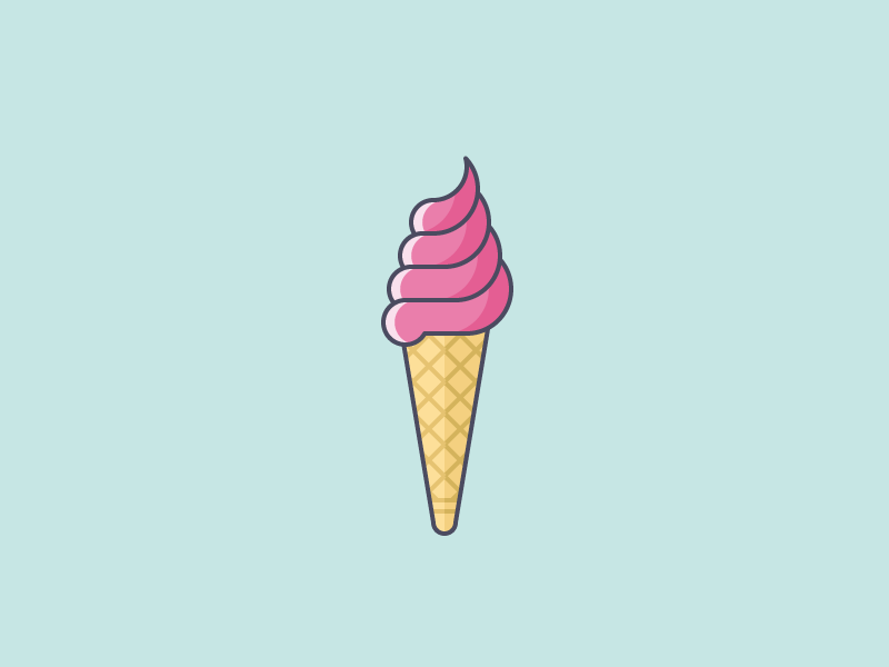 Summer 2016 - Soft Serve bomb pop dribbble food geometry icecream illustration pink popsicle soft serve sprinkles summer vector