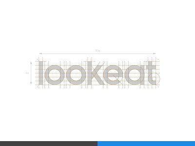 Lookeat - What are we eating ? - Letters geometry grid identity lettering logo mark monogram overlay process sign sketch