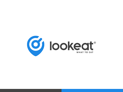 Lookeat - What are we eating ? - Logo geometry grid identity lettering logo mark monogram overlay process sign sketch