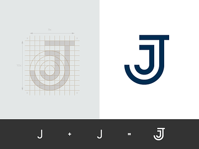 Jessica Janosevic - Content Creator geometry grid heart identity jj logo mark monogram overlay process sign sketch