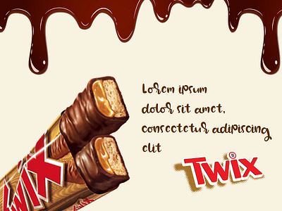 Esempio Pubblicitario 3# dolce esempio logo prodotto pubblicità twix