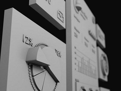 App dashboard — Template 3D 3d blender blender 3d blender3d render ui ui ux ui design uidesign