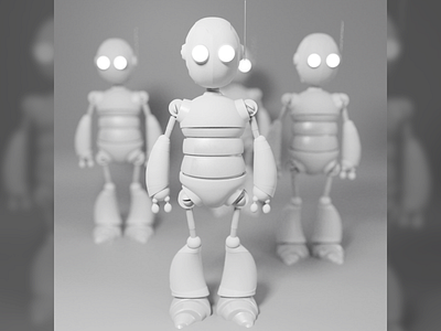 Sketch Robots 3D 3d 3d art blender blender3d blender3dart digitalart render rendering