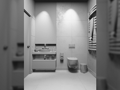 Bathroom 3D in Blender