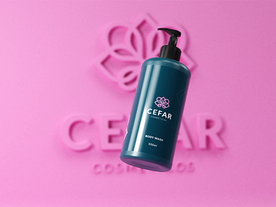 Cefar Cosméticos — Rebrand blender blender3d brand branding branding design cosmetics cosmetics logo design logo rebrand rebranding redesign