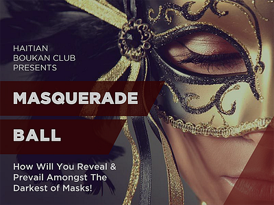 Masquerade Ball - Flyer Announcement Design Vr 3