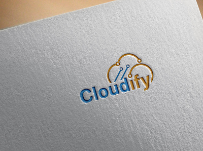 Cloudify Logo branding design icon illustration illustrator logo minimal resturent logo typography vector