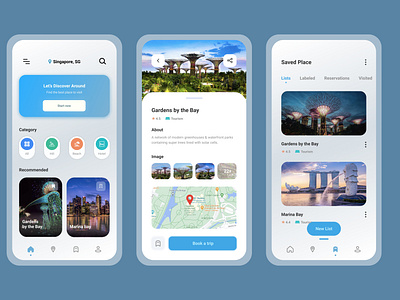 Pack UR Bags : Tourism App UI