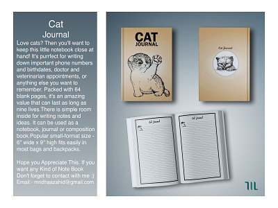 Cat Journal cat cat books cat journal journal mridha zahid