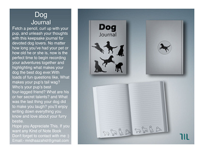 Dog Journal book design books design dog dog journal journal mridha zahid mz