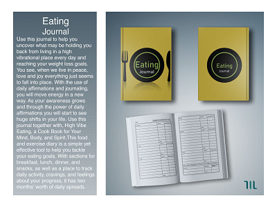 Eating Journal design drink journal eating notebook food journal food notebook graphicdesign journal mridha zahid mz notebook